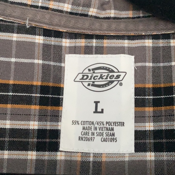 Mens: Dickies long sleeve button down - Picture 3 of 4